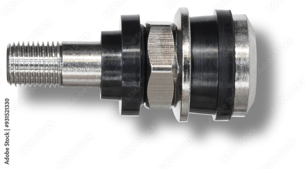 Drop shadow under a metal valve stem Drop shadow under a metal valve stem