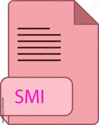 SMI file extension icon rounded lines and crisp corners