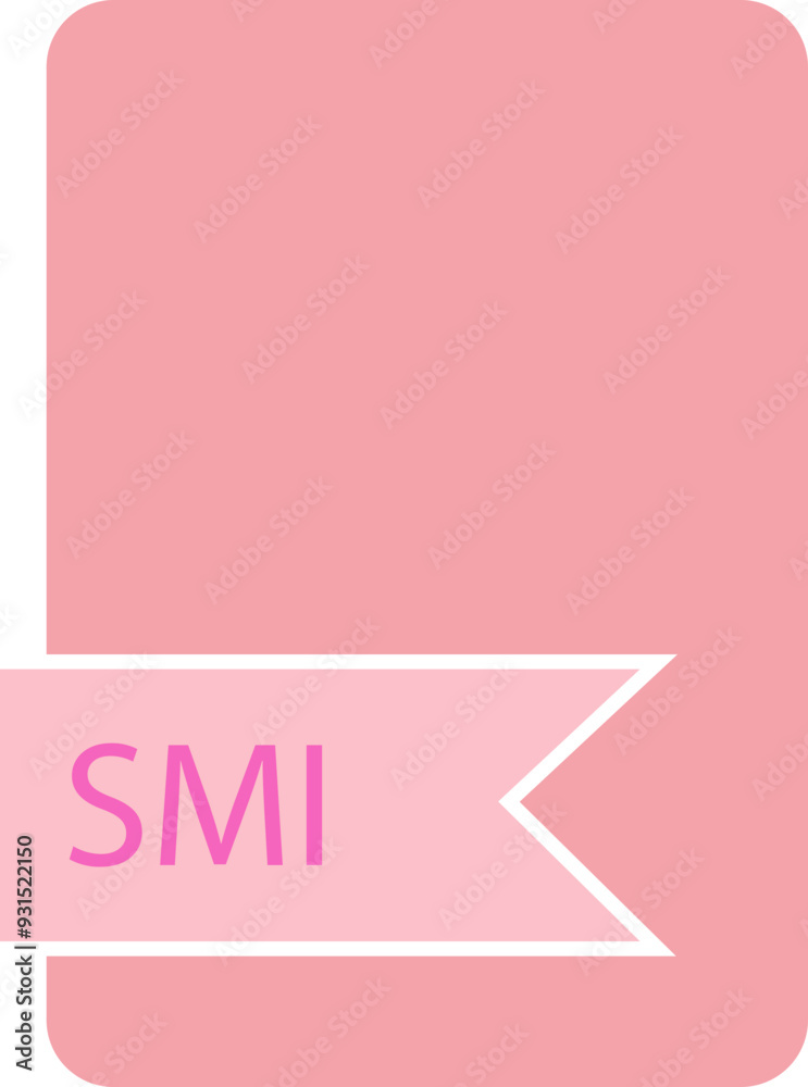 SMI File format icon label contour