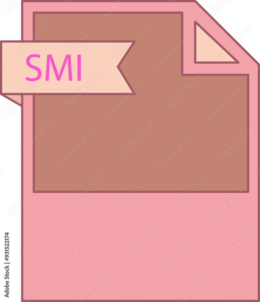 SMI File format icon minimal SMI File format icon minimal