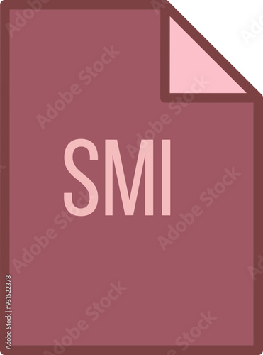 SMI File icon fill crisp corner