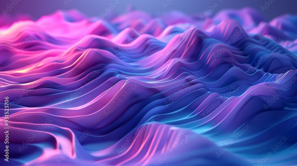 Obraz premium Dynamic Abstract Technology Layers of waves Background with Lines, Graphic Resources, abstract graphic, banner design, pattern design, wallpaper, web background template