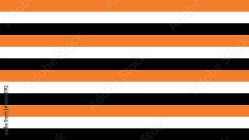 Striped background with stripes. Halloween background. Pattern in Halloween colors. Autumn party. Orange, white and black colors. Colors are easily edited