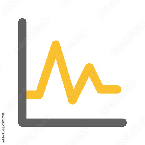 fluctuation flat icon