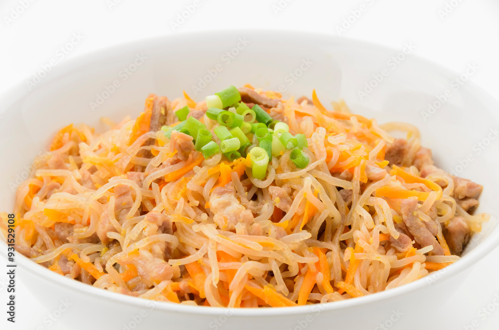 豚肉と糸コンニャクの炒め物