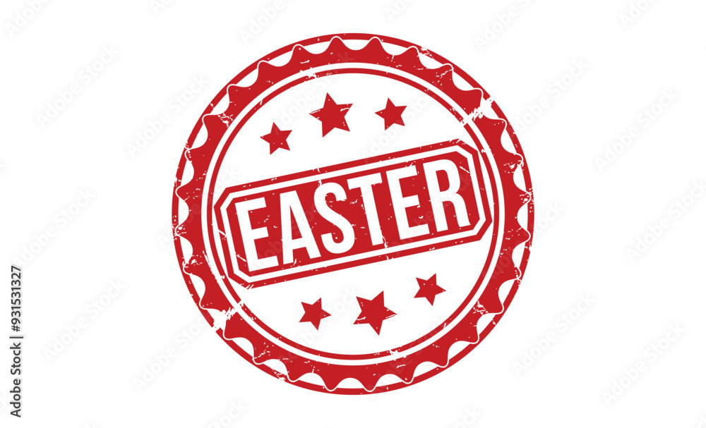 EASTER rubber stamp vector illustration on white background EASTER rubber stamp vector illustration on white background