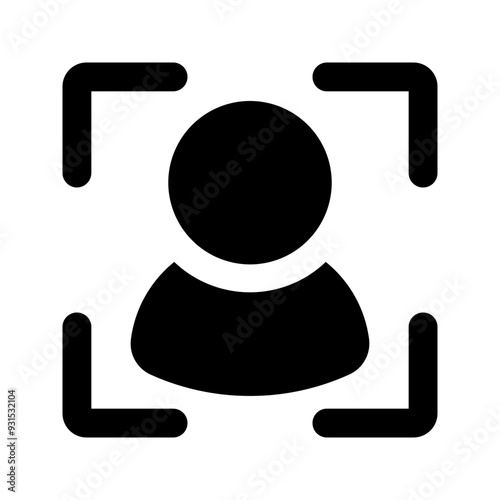 target audience glyph icon