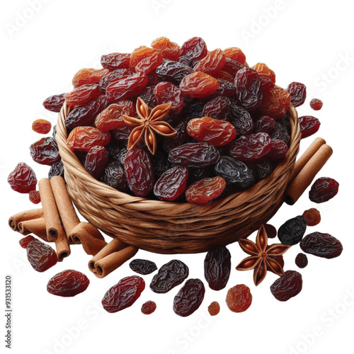 Dry grapes vector