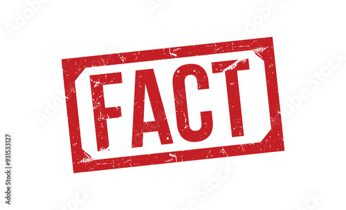 Fact grunge rubber stamp on white background. Fact Rubber Stamp.