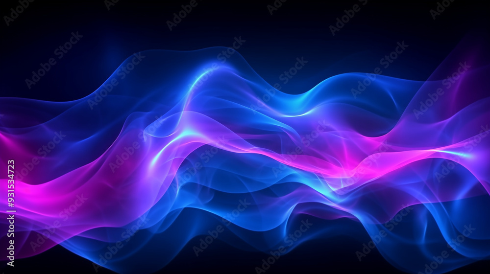 Abstract design with blue and pink waves Abstract design with blue and pink waves