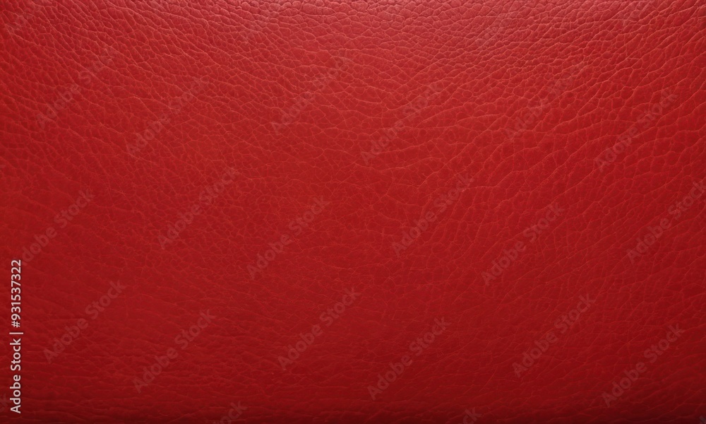 Fototapeta premium Red leather surface texture background. Generative AI