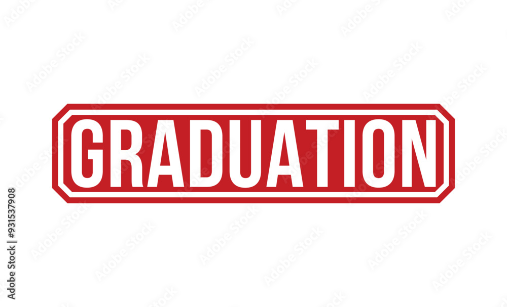 Fototapeta premium GRADUATION rubber stamp on white background. GRADUATION Stamp.