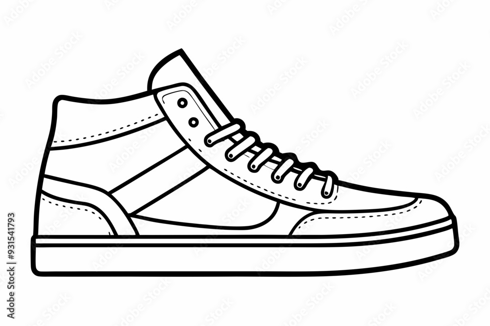 sketch line art, shoes icon, boots icon line art vector sketch line art, shoes icon, boots icon line art vector