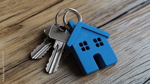 The key with blue house photo