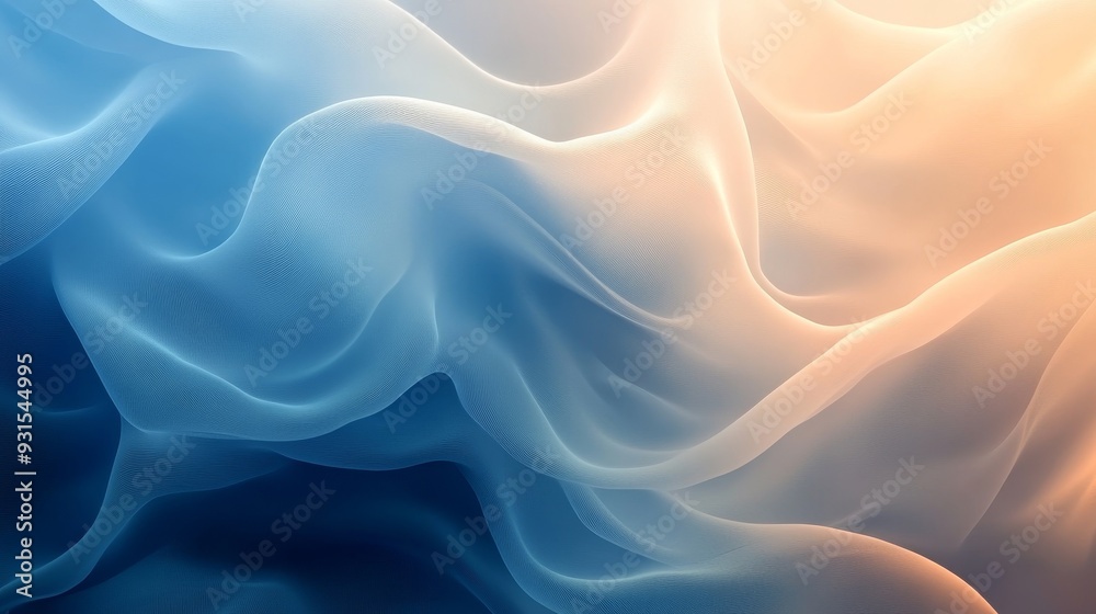 Obraz premium A simple and elegant background with smooth gradients and clean lines. Very suitable for modern design projects, creating exquisite and elegant aesthetic effects, emphasizing delicate beauty.