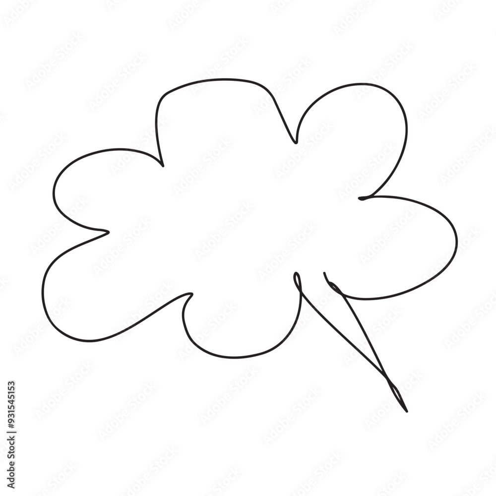 Trendy think bubble in flat style. Cloud line art. vector illustration
Trendy think bubble in flat style. Cloud line art. vector illustration