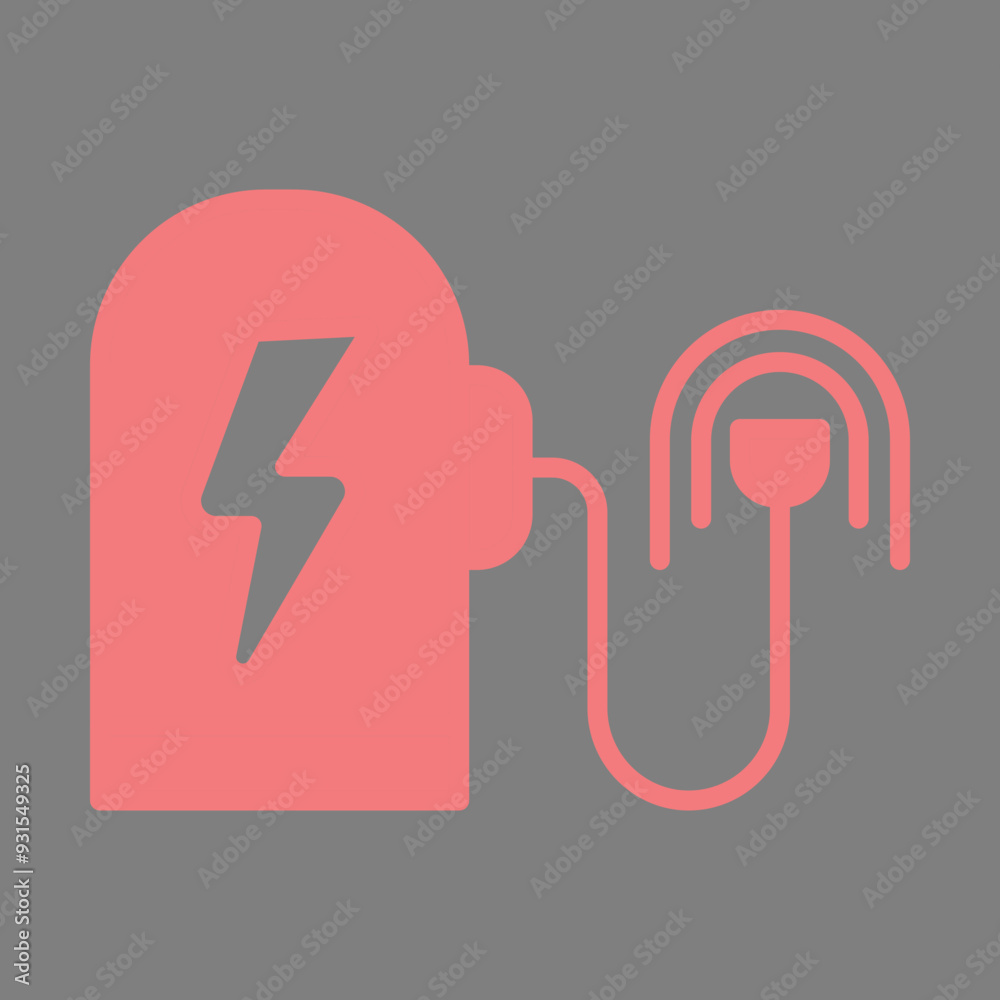 Electric Vehicle Charger icon Design Electric Vehicle Charger icon Design