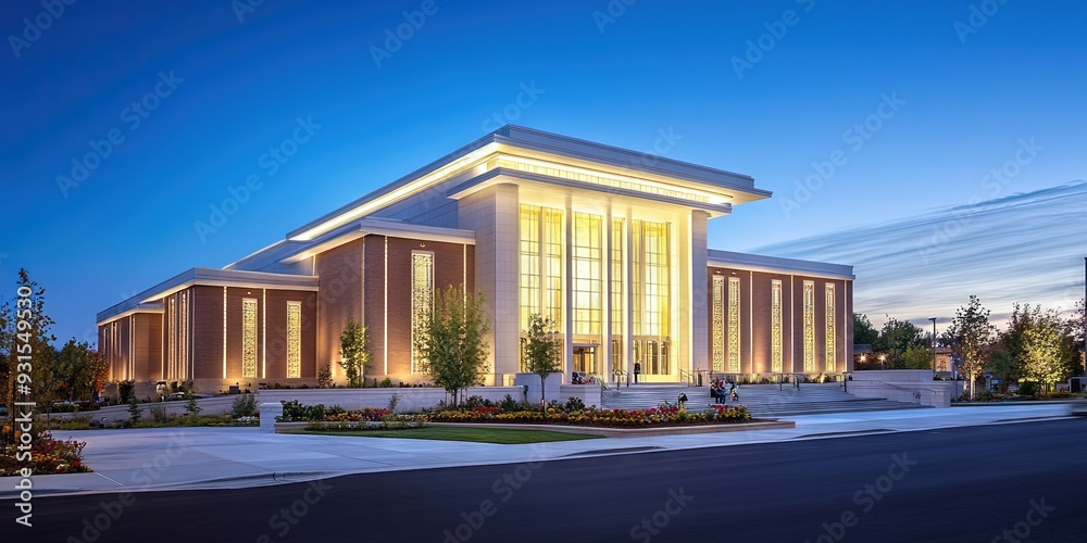 Obraz premium modern mormon church 