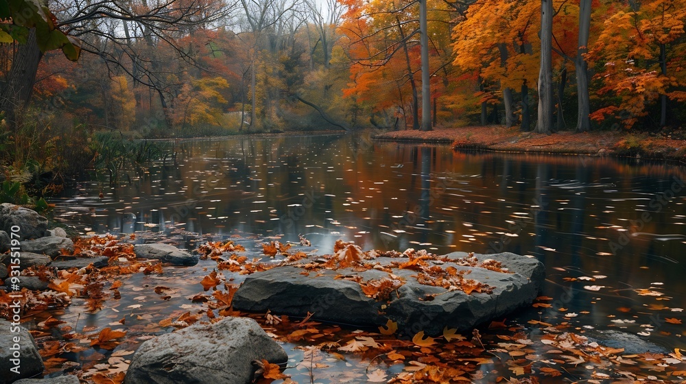 Autumn in Hendrie Valley Sanctuary Royal Botanical Garden Burlington Ontario Canada : Generative AI Autumn in Hendrie Valley Sanctuary Royal Botanical Garden Burlington Ontario Canada : Generative AI