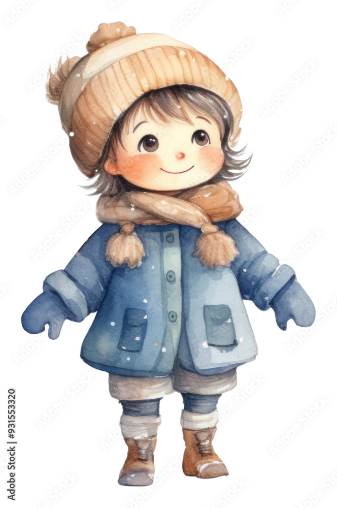 PNG In winter representation cute toy. PNG In winter representation cute toy.