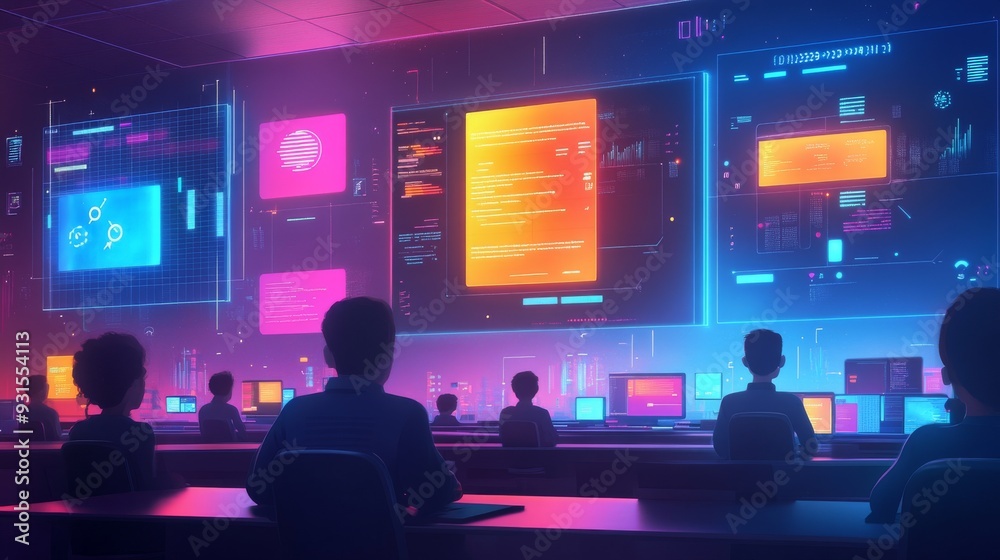 Futuristic AI-Powered Personalized Education Interfaces: An educational platform where AI customizes learning content to the needs of each student.