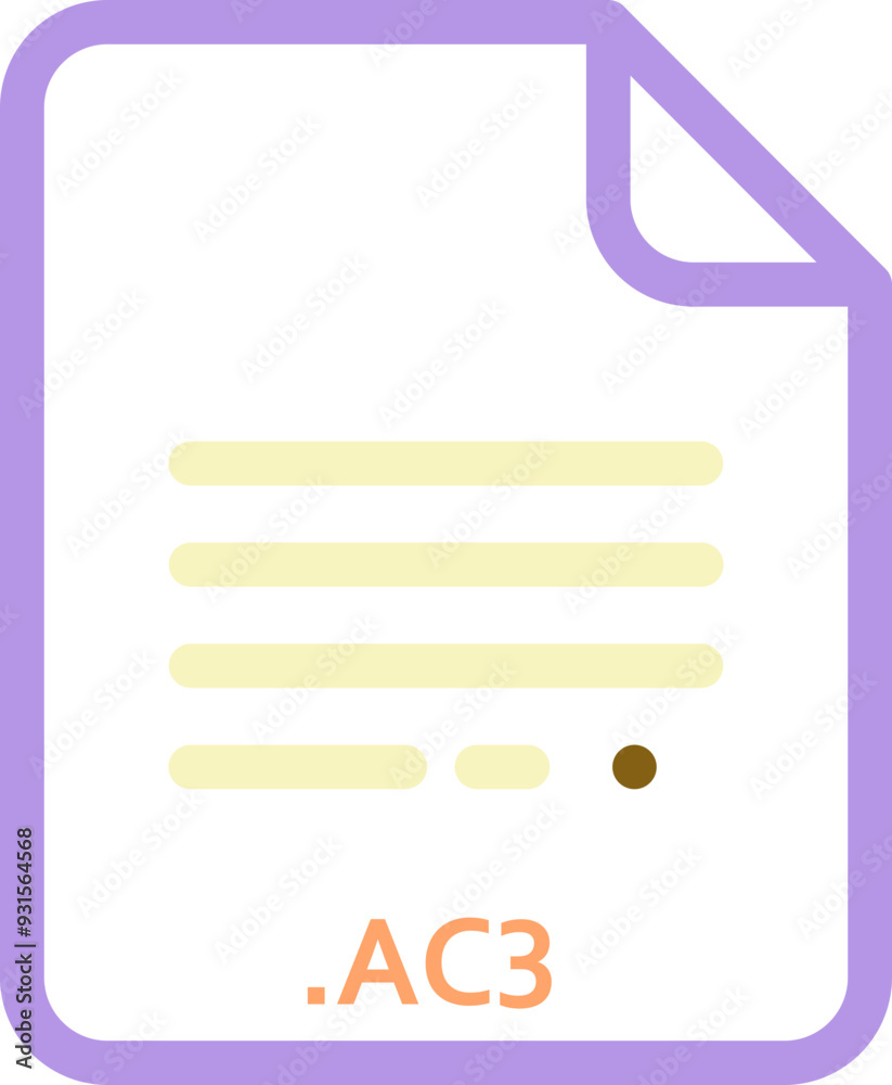 AC3 doted and dashed icon inside transparent AC3 doted and dashed icon inside transparent
