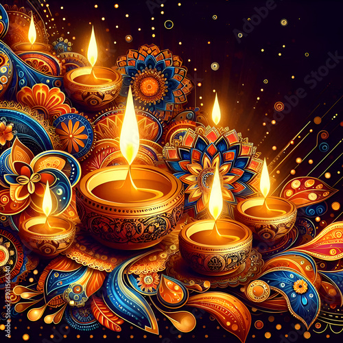 Image of Happy Diwali Festival of Candles