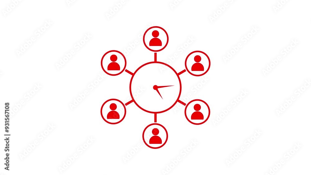 Meeting Time icon.efficiency Management Icon. Business Concept. Flat Design. Isolated Illustration Meeting Time icon.efficiency Management Icon. Business Concept. Flat Design. Isolated Illustration
