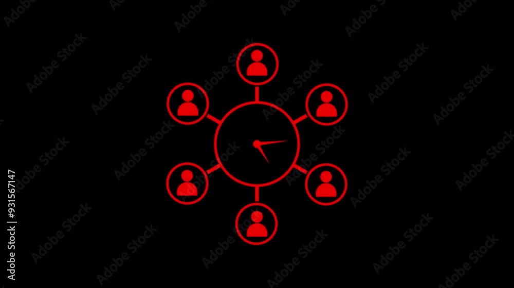 Meeting Time icon.efficiency Management Icon. Business Concept. Flat Design. Isolated Illustration Meeting Time icon.efficiency Management Icon. Business Concept. Flat Design. Isolated Illustration