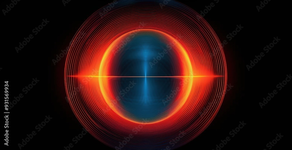 Abstract glowing circle Abstract glowing circle