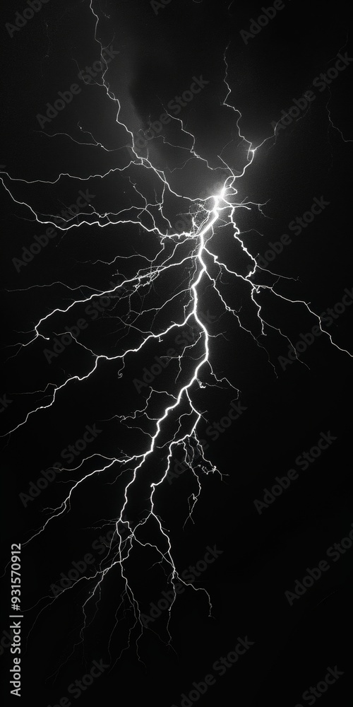 Lightning strike in the night Lightning strike in the night