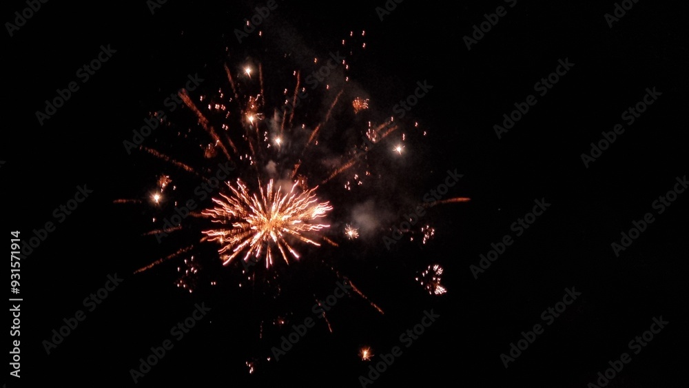 fireworks explosions in the night space for your text background fireworks explosions in the night space for your text background