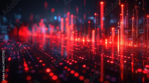 Wallpaper Mural A composite image of a cityscape overlaid with financial charts symbolizing market trends and economic data, depicting the concept of urban financial growth Torontodigital.ca