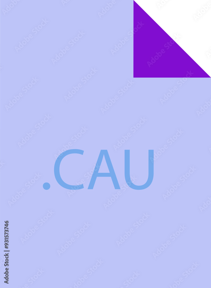 CAU File icon fill crisp corner CAU File icon fill crisp corner