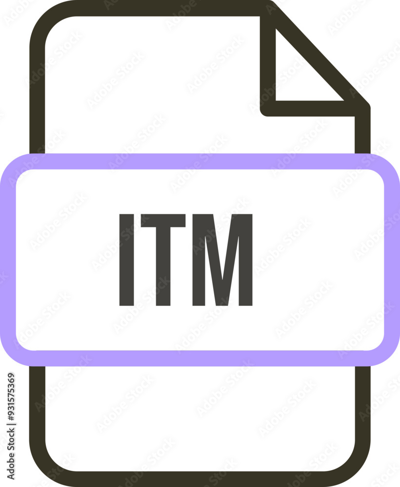 ITM File icon with bold outline