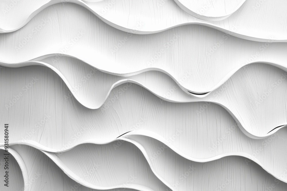 Obraz premium Abstract background of white plywood texture created with generative AI