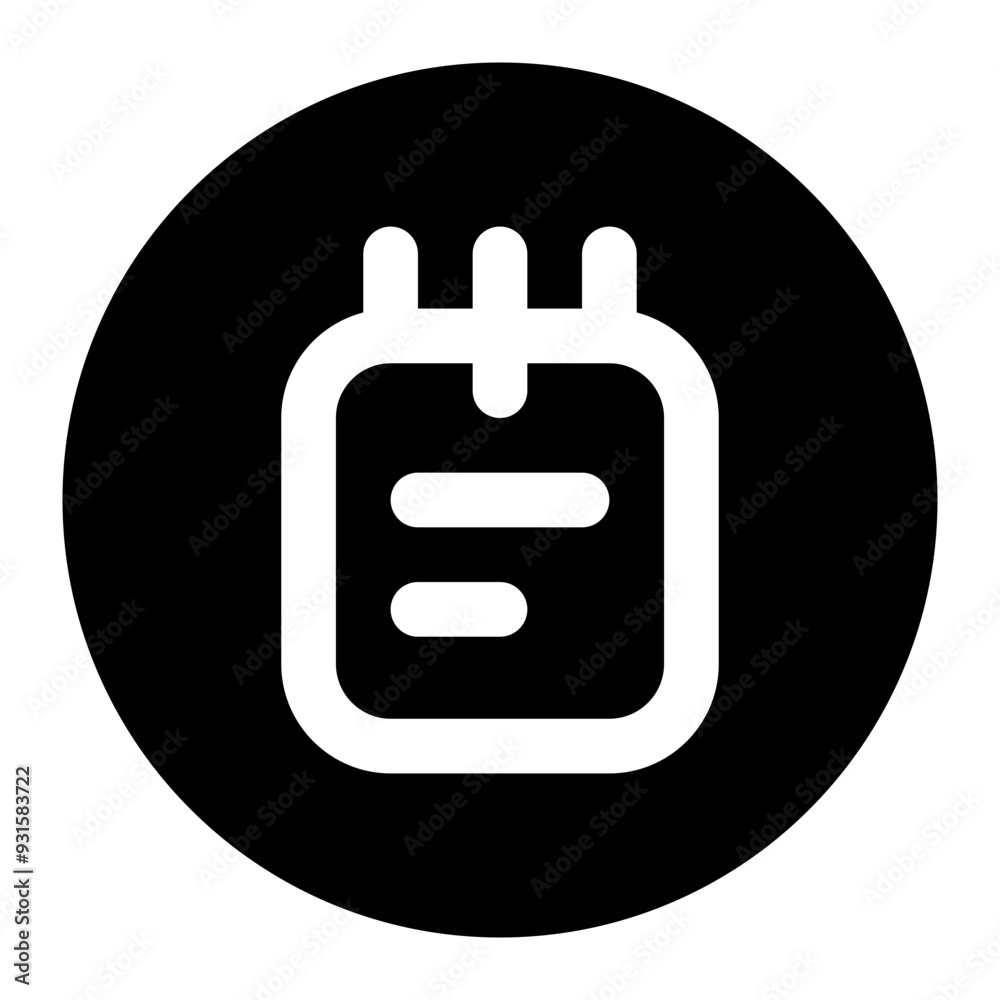 Note Circular Outline Style Icon Perfect for School and Education Theme Note Circular Outline Style Icon Perfect for School and Education Theme