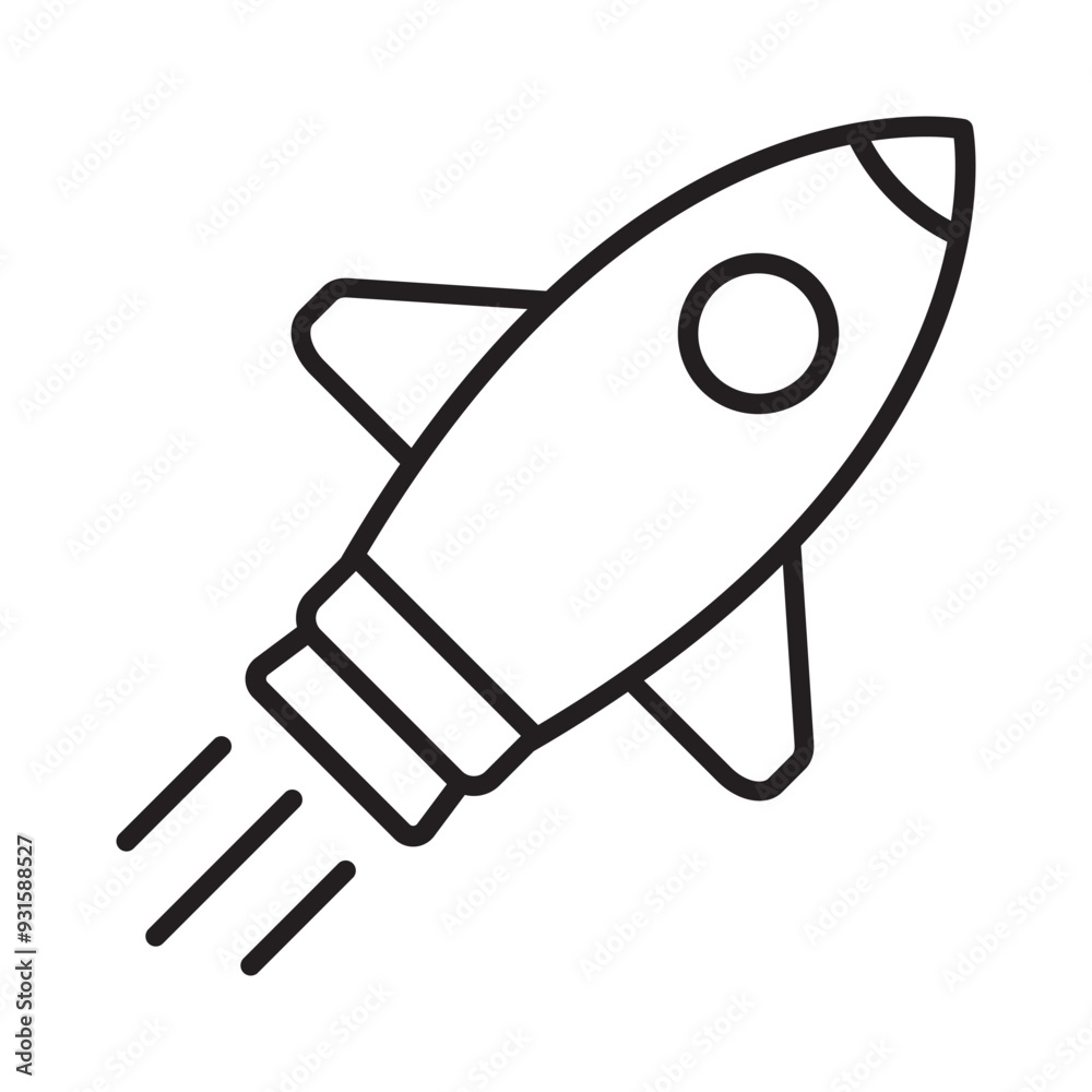 Rocket icon. Simple rocket sign. Rocket launched icon. Rocket icon. Simple rocket sign. Rocket launched icon.