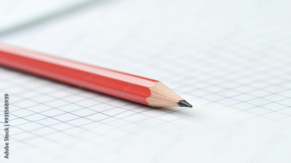 A fresh, untouched piece of graph paper with a pencil beside it, representing the possibilities of design and planning. A fresh, untouched piece of graph paper with a pencil beside it, representing the possibilities of design and planning.