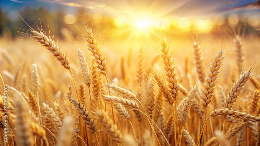 A beautiful wheat field with sunlight creating bokeh effect in the background, wheat, field, agriculture, nature, rural A beautiful wheat field with sunlight creating bokeh effect in the background, wheat, field, agriculture, nature, rural