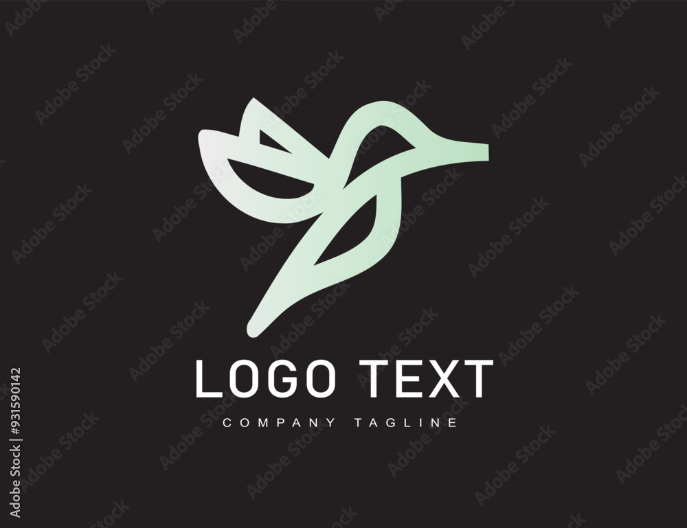Obraz premium Colorful bird vector logo design