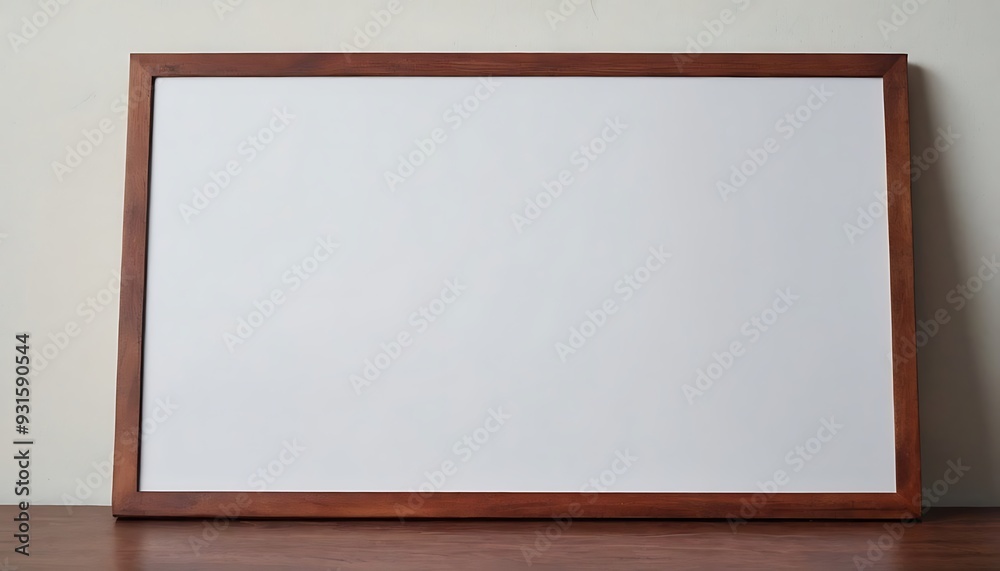 Wooden horizontal picture frame mock up, simple minimal decor design. Portrait frame template with blank space11 Wooden horizontal picture frame mock up, simple minimal decor design. Portrait frame template with blank space11