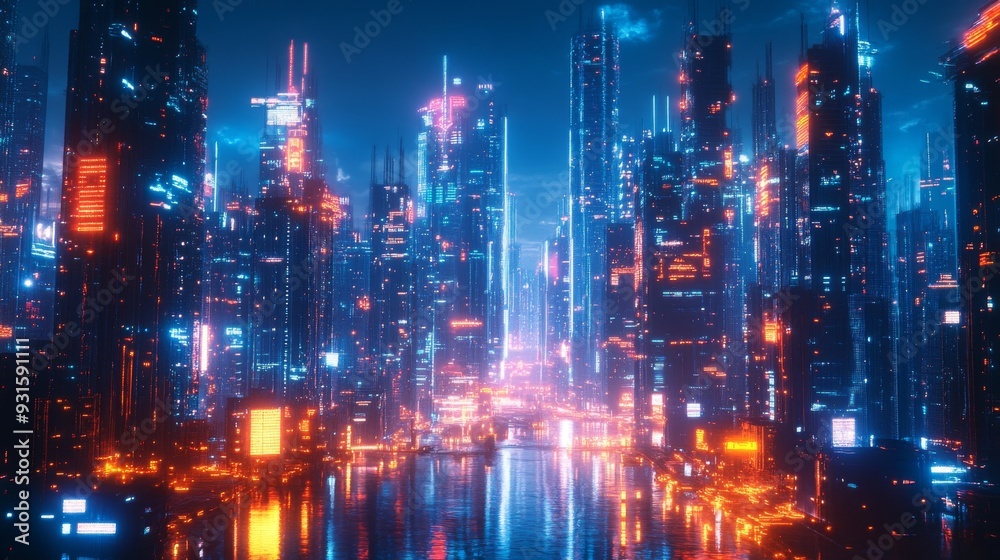 Futuristic Smart Cities with AI-Enhanced Public Safety Networks: A city where AI monitors and manages public safety through surveillance, communication, and response systems. Futuristic Smart Cities with AI-Enhanced Public Safety Networks: A city where AI monitors and manages public safety through surveillance, communication, and response systems.