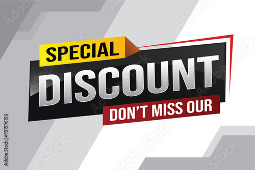 discount special offer poster dont miss out banner graphic design icon logo sign symbol social media website coupon

