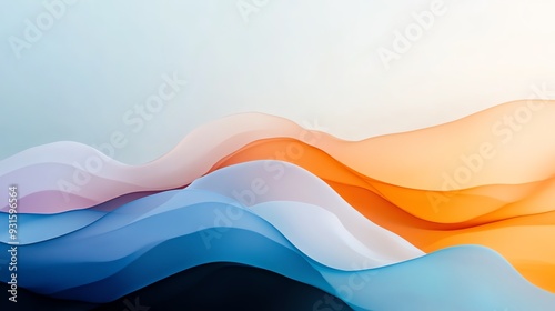 Abstract design featuring flowing waves in vibrant hues, creating a soothing and dynamic visual experience.