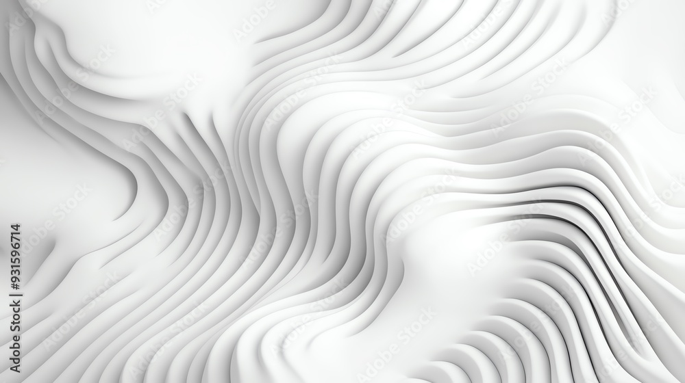 Elegant abstract white waves creating a dynamic texture, perfect for modern design or artistic backgrounds. Elegant abstract white waves creating a dynamic texture, perfect for modern design or artistic backgrounds.