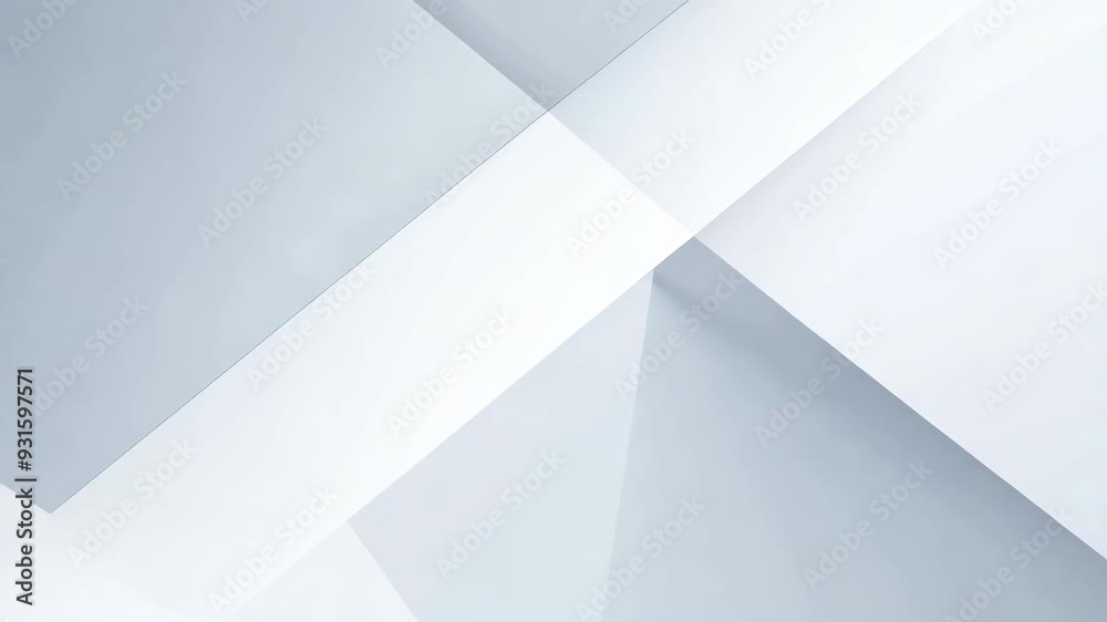 Minimalist Sophistication: White Low Poly Background Loop for Corporate Presentations