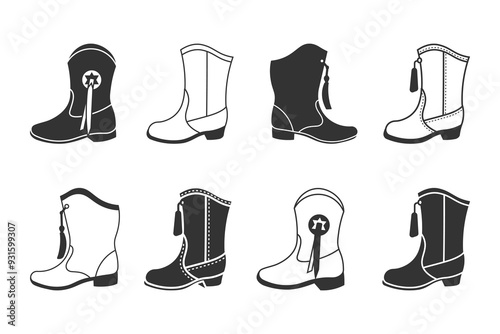 Drill Team Marching Band Majorette Boots Vector File, Silhouette SVG
