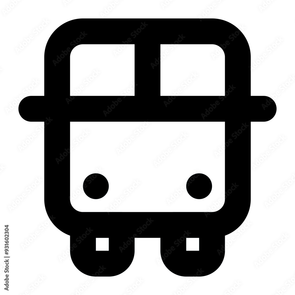 School Bus Outline Style Icon Perfect for School and Education Theme School Bus Outline Style Icon Perfect for School and Education Theme