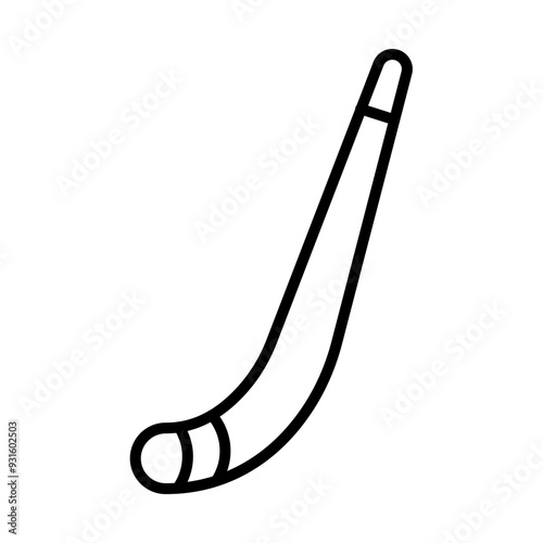 Hockey Stick line icon